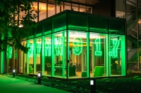 radio station in the dark with bright lights Marywood University Launches New School of Communication