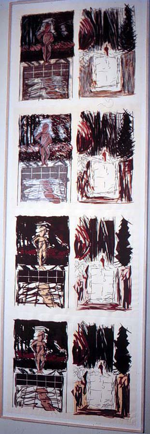 4 rows, 2 columns of dark illustrations